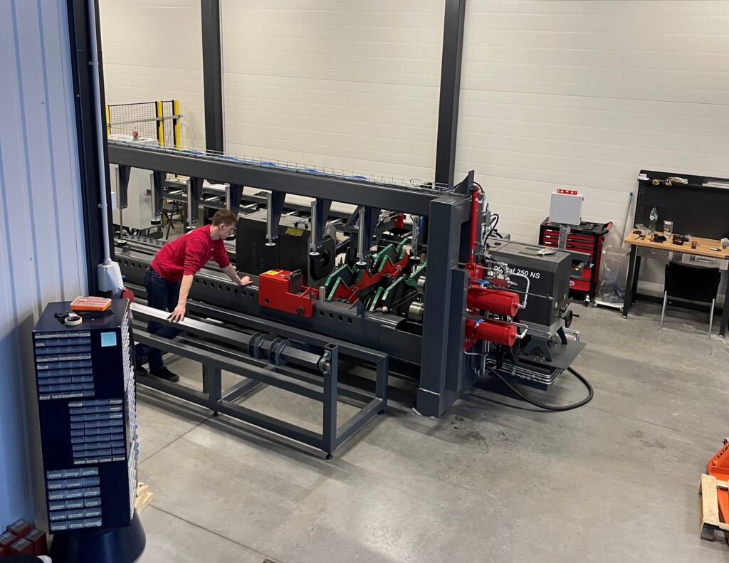Engineer looking for industrial machine in build.