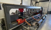 Production line for light post manufacturing