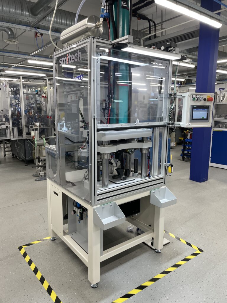 Industrial assembly line in production environment